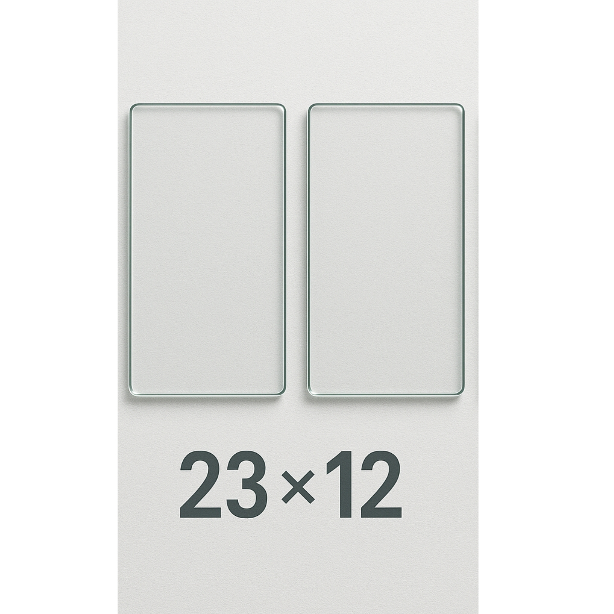 Glow-Core V.1 Masaüstü Şömine Yedek Cam 1 Takım (2 adet)